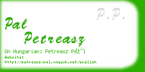 pal petreasz business card